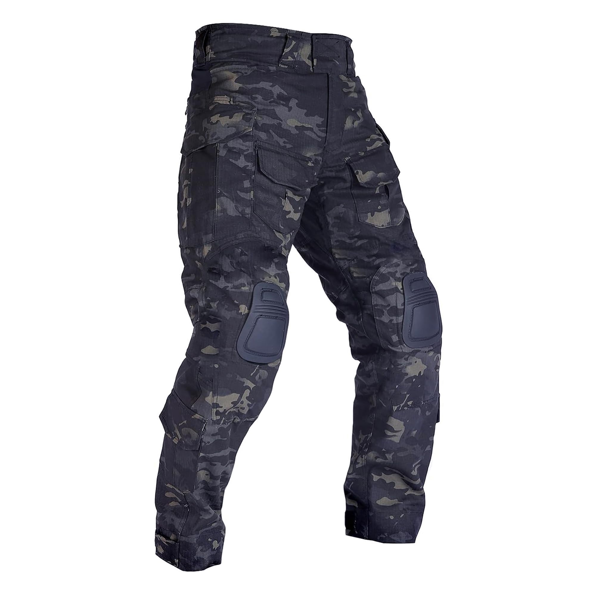 Pantalones Tácticos Airsoft Multibolsillo Duty Paints Paintball Caza Pesca con Rodilleras