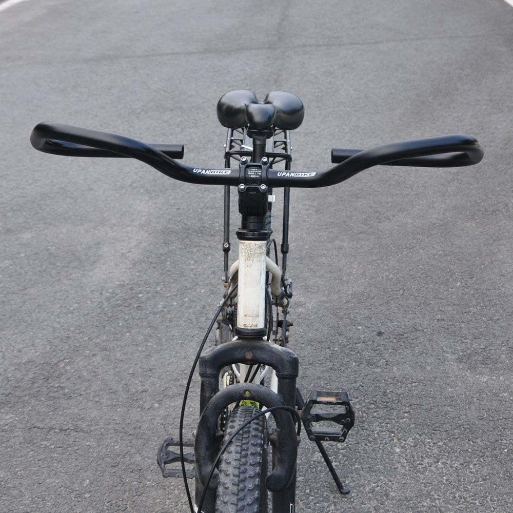 UPANBIKE Bicycle Butterfly Handlebar 25.4mm 31.8mm Cycling Handlebar with Sponge Grips Bike Rest Bar For MTB,Road Bike, Mountain Bike(φ25.4mm)