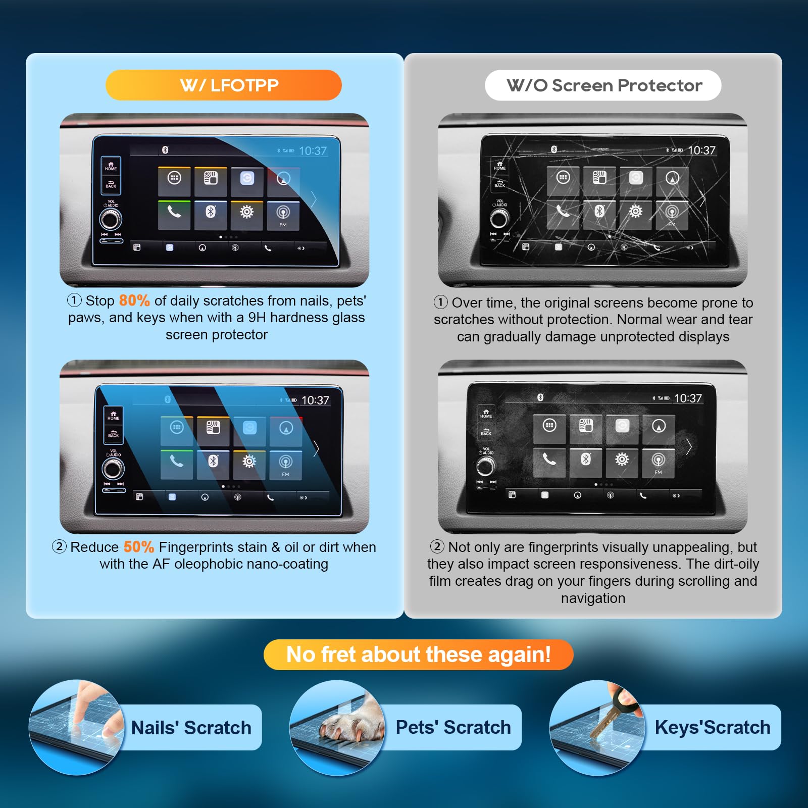 2023-2025 2026 CRV Screen Protector Glass 9-Inch 2026 CRV [Sport Touring Hybrid] 2023-2025 CRV [EX-L/Sport/Touring/Hybrid]&(Honda Civic/HRV/Integra/Pilot/Ridgeline)&(2025 2026 ADX A-SpecAdvance)