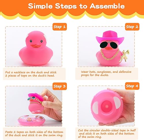 Miniatura 4 de Patos para automóviles pato de goma para tablero de automóvil, decoración de tablero de automóvil, pato amarillo, patos chirriantes, accesorios de