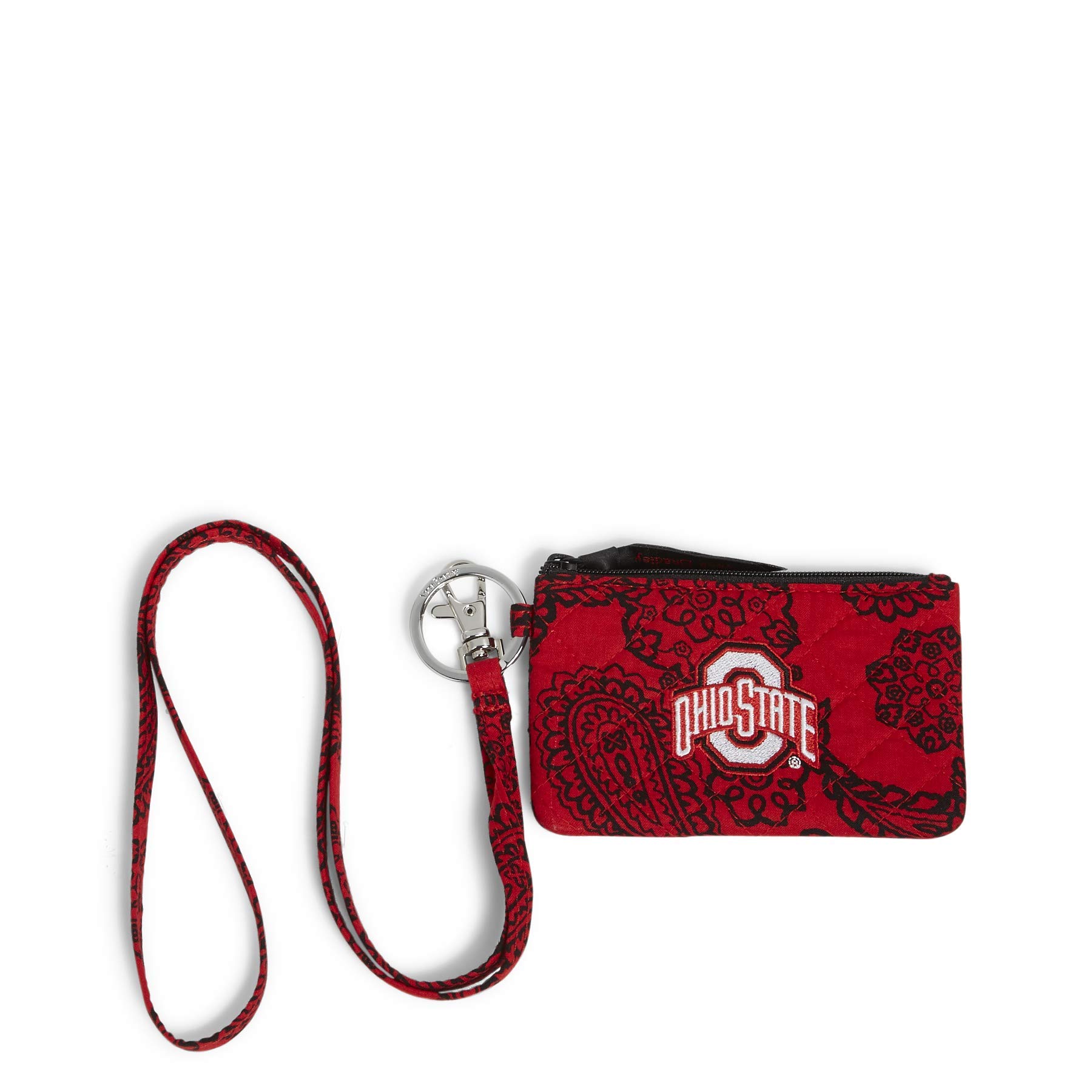 Vera Bradley Collegiate Zip Id Case and Lanyard Combo (Multiple Teams Available) Keyring