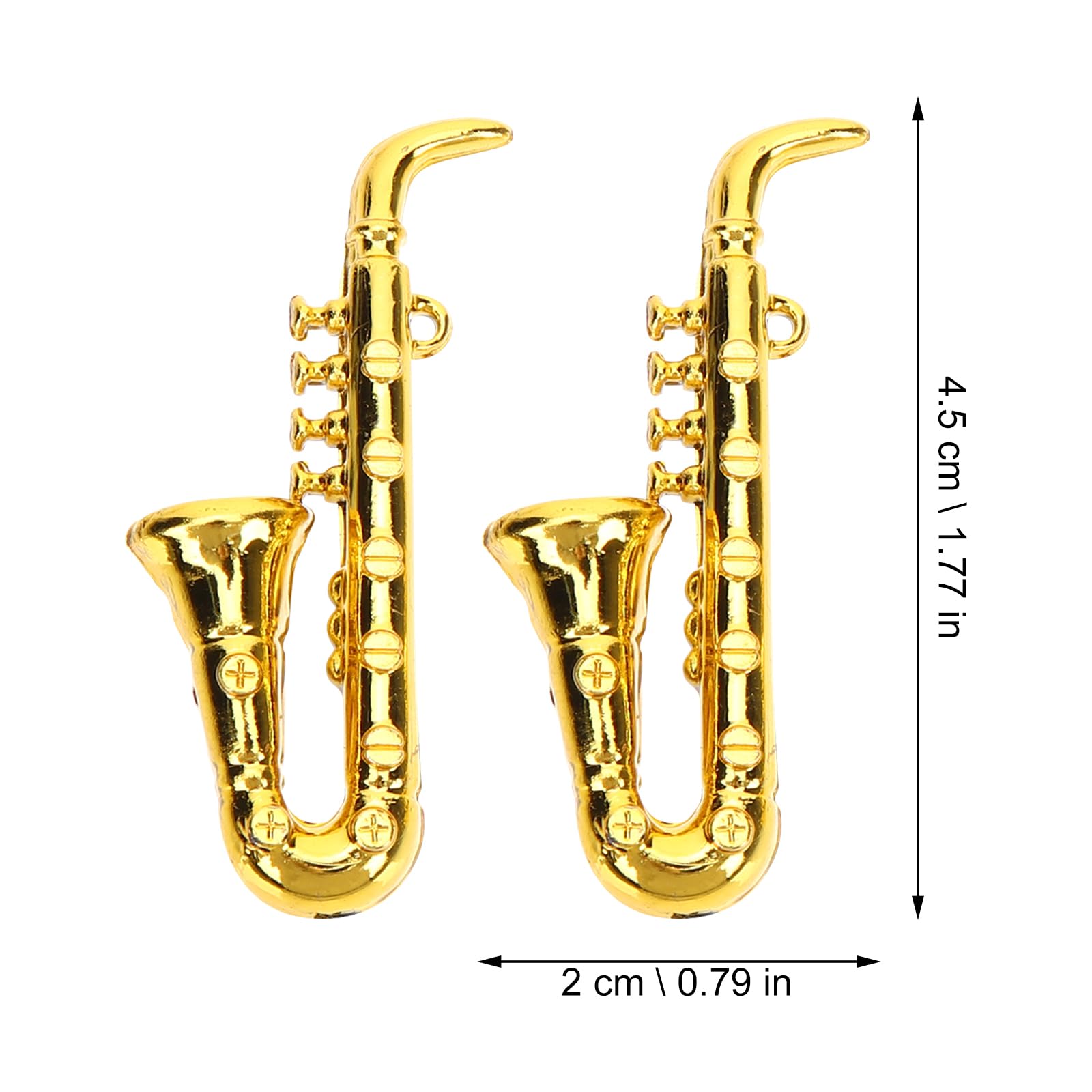 ifundom Miniature Musical Instruments Set 10Pcs Including Tiny Saxophone Model Small Plastic Toy Instruments for Dollhouse D Cor Photo Props Creative Kids Play - Image 2