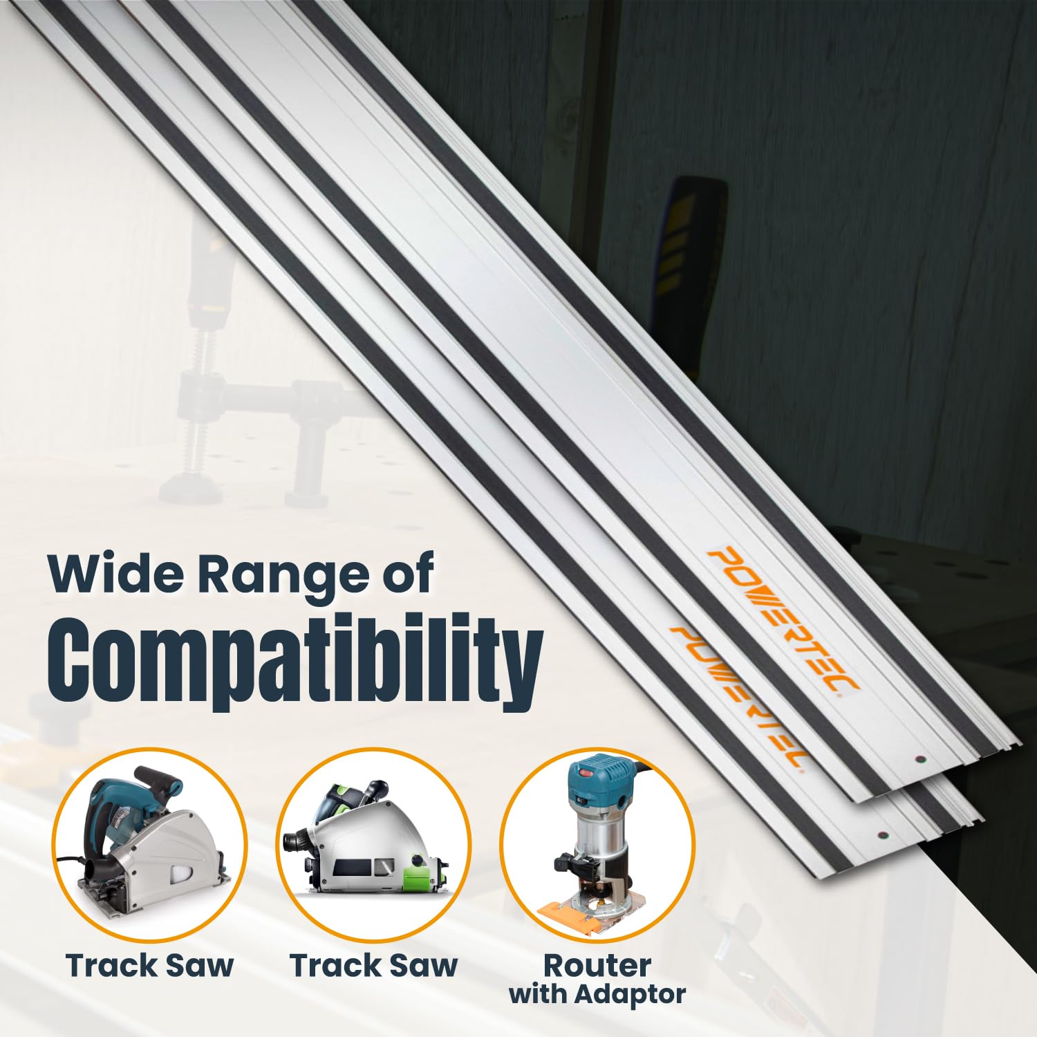 Snapklik.com : 71153 Track Saw Guide Rail For Makita Or Festool Track ...