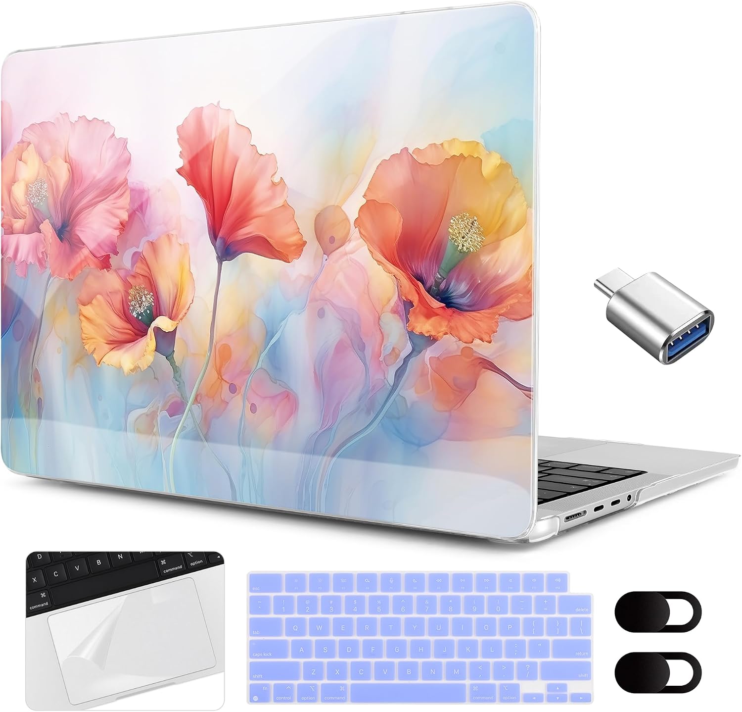 Amazon.com: MEEgoodo Case for M4 MacBook Pro 16 inch Case 2024 2023 ...