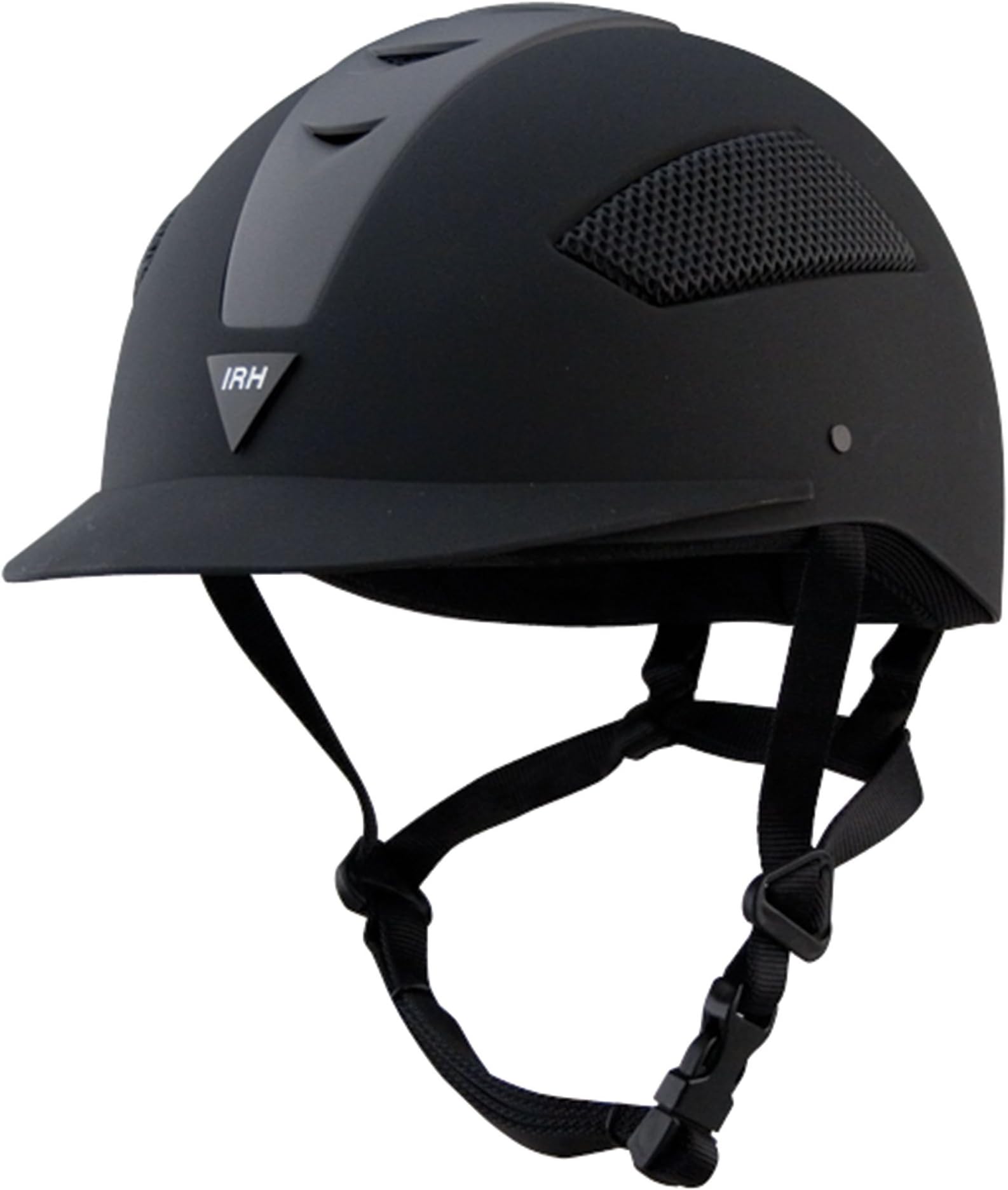 IRH ATH Riding Helmet - Black/Silver (6 7/8)