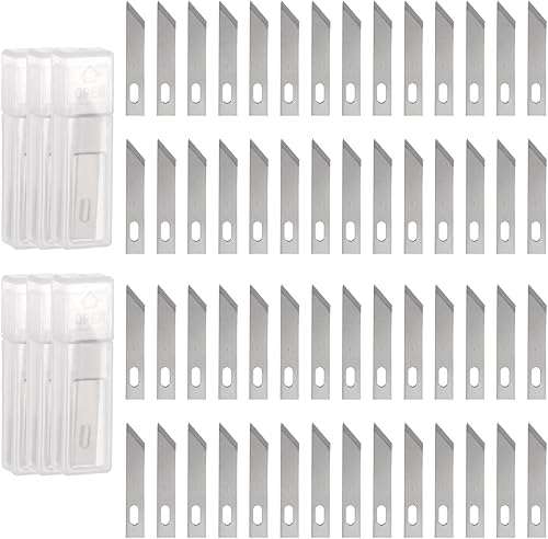 Miniatura 8 de HARFINGTON 100 cuchillas de repuesto para cuchillos Exacto #1, cuchillas de repuesto de precisión Exacto, cuchillas de repuesto para bricolaje