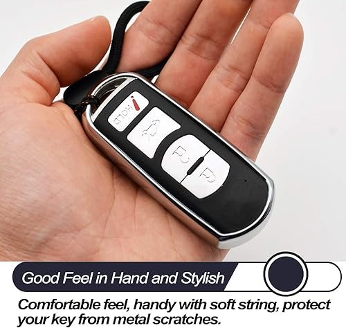 Miniatura 4 de MECHCOS Compatible con Mazda 3 6 CX-3 CX-5 CX-7 CX-9 MX-5 Miata Scion iA Toyota Yaris Smart 2 3 4 botones funda de llavero de poliuretano