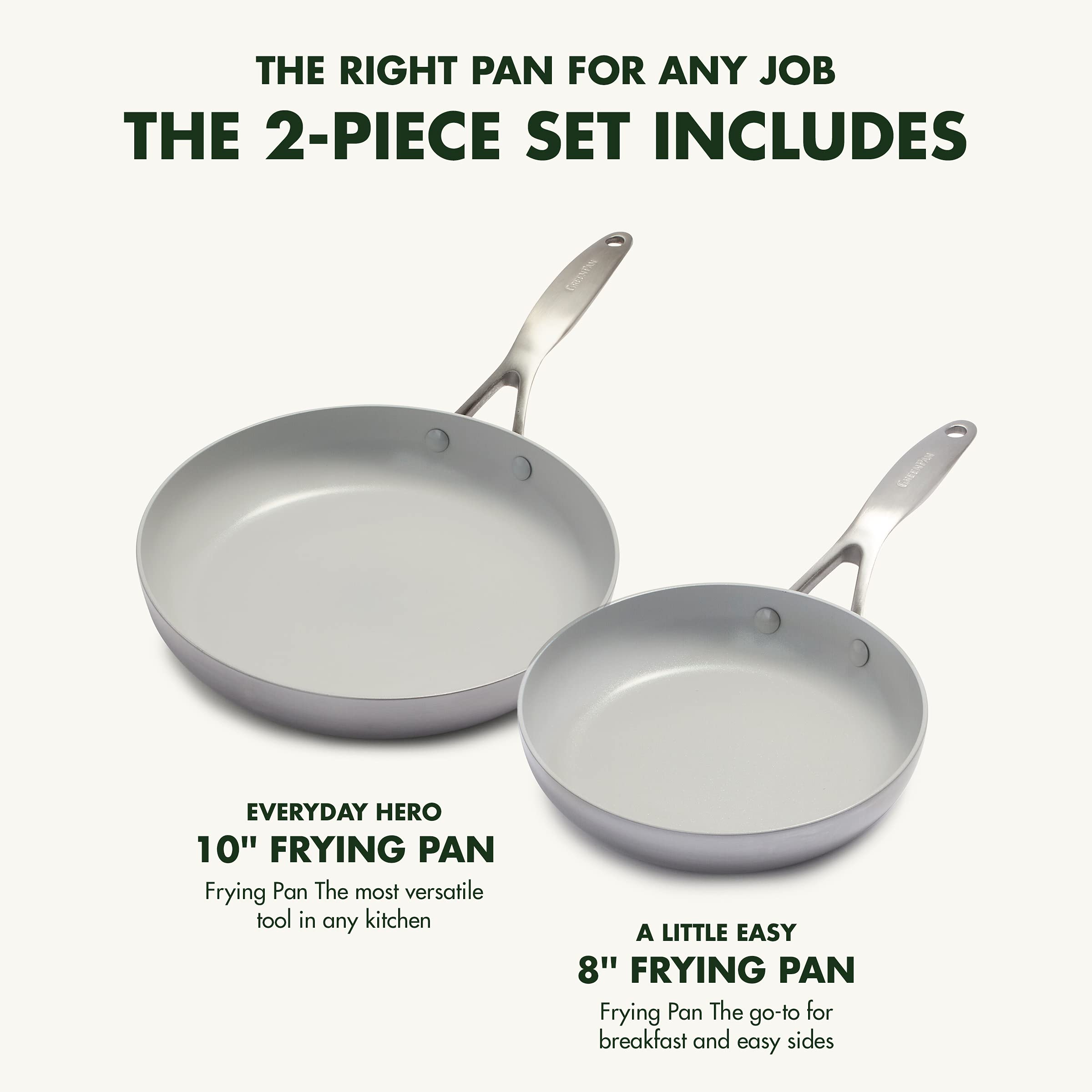GreenPan Venice Pro TriPly Stainless Steel Healthy Ceramic Nonstick 8