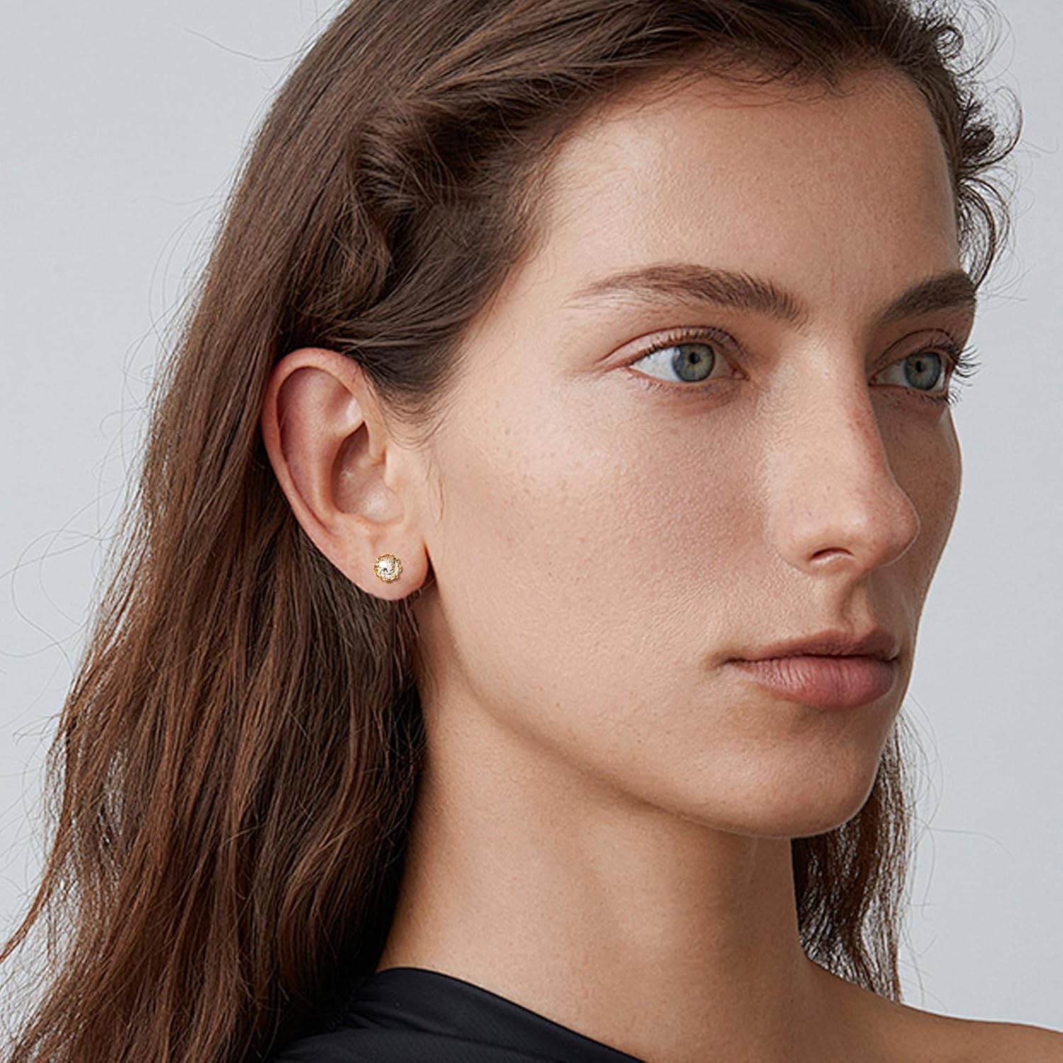 2CT Moissanite Screw Back Earrings - 18K Gold-plated Moissanite Earrings for Women 925 Sterling Silver Piercing Hypoallergenic Jewelry Ear Stud Gifts - Image 3