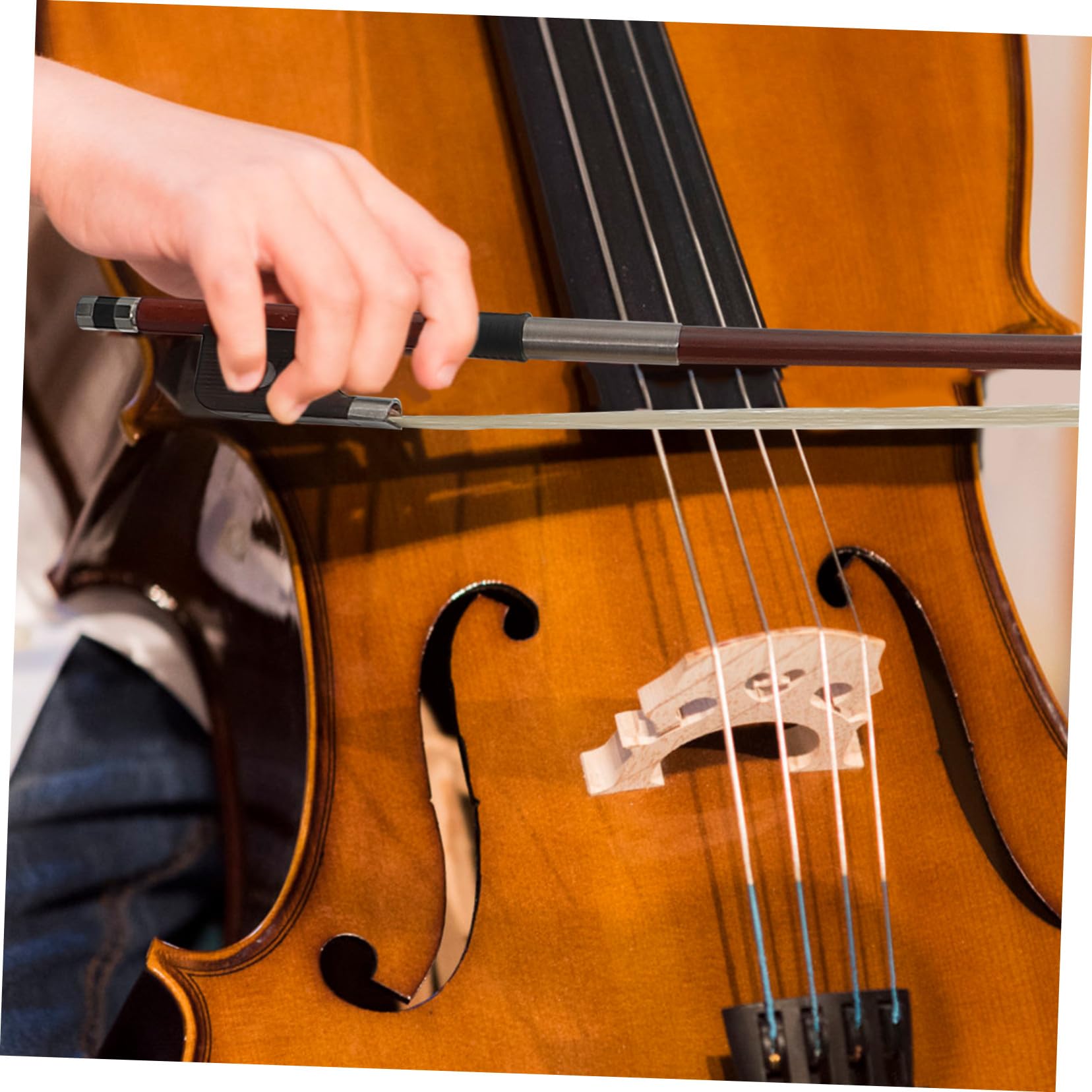 Arco per Violoncello in Legno Brasiliano Marrone, Archetto