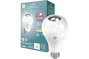 General Electric Foco Musical con Bluetooth LED+ - Bombilla de luz LED...