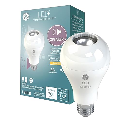 GE LED+ Speaker Soft White A21 (1-Pack)