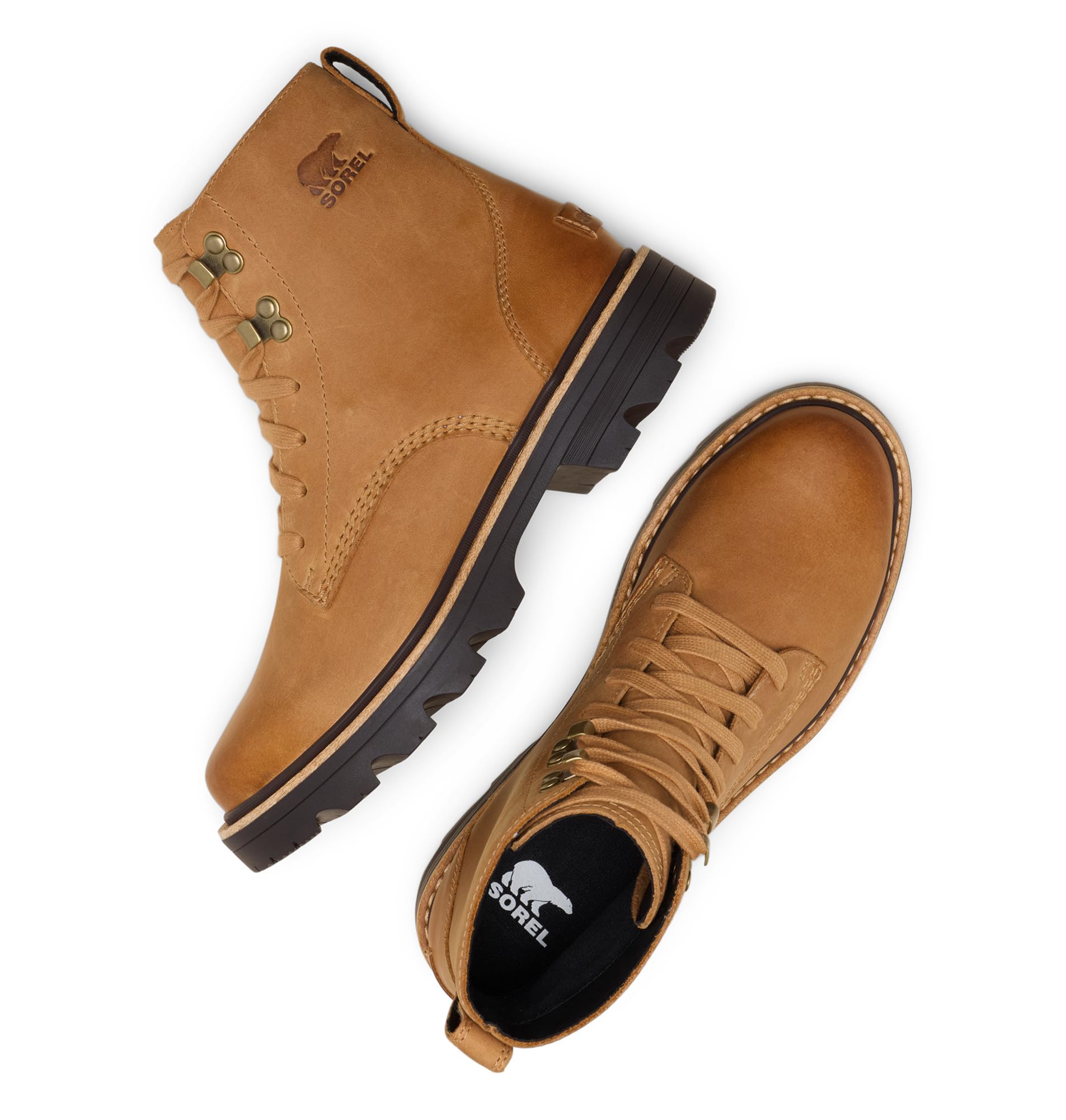 Sorel Kobiety SorelSorel Revel Rd Boot Lace Wp 2144871253, damskie buty trekkingowe, brązowe, 39 EU