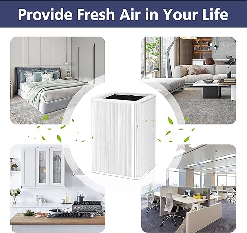 Miniatura 6 de Filtro de Reemplazo 121 Compatible con Purificador de Aire Blueair Blue Pure 121, Filtros HEPA 2-en-1 con Filtro de Partículas y Carbón Activado de