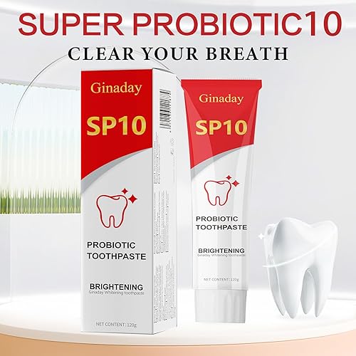 Miniatura 7 de 2 piezas de pasta de dientes probiótica SP10, protección avanzada de esmalte cuidado de limpieza profunda, salud bucal y aliento fresco.