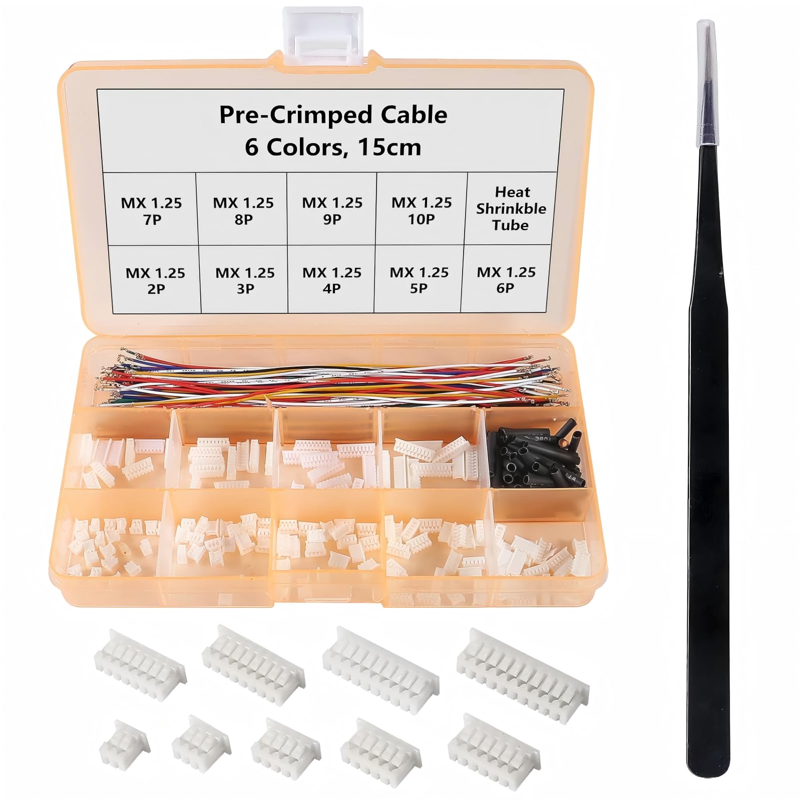 Fils JST Molex PicoBlade 1.25mm silicone pour connecteur Pixhawk APM RC