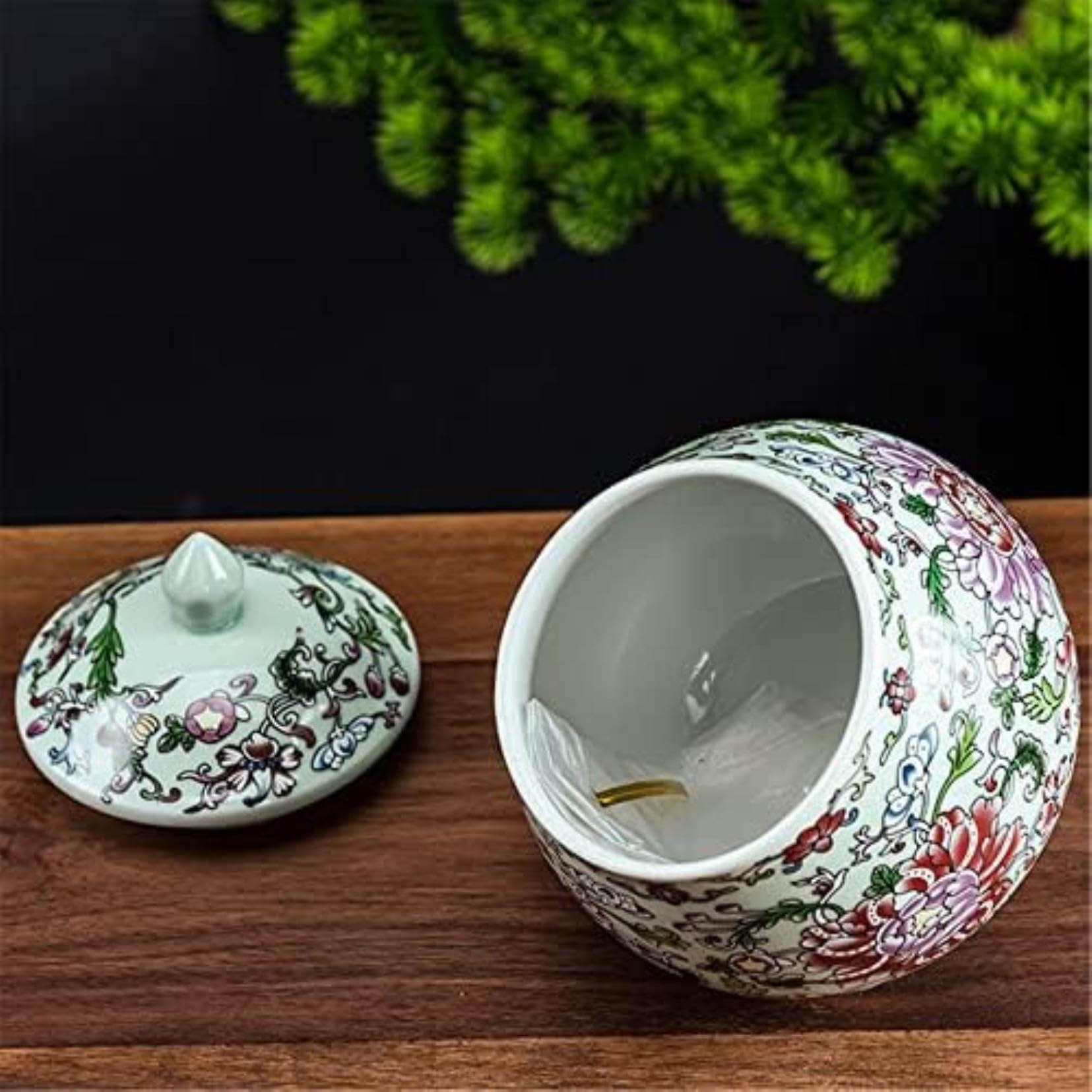 Barattoli in Ceramica di Latta per Il tè, Barattolo per Il tè, Barattoli per la conservazione in Stile Cinese, Piccoli barattoli di Zenzero Contenitore