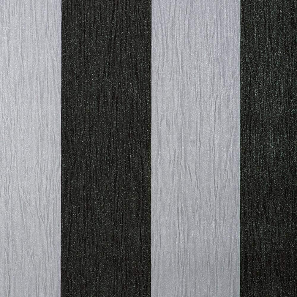 YöL Crystal Stripe Wallpaper Black Silver Glitter Sparkle Striped