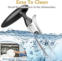 Vista 7 de Descorazonador de manzana, herramienta descorazonadora de manzana de acero inoxidable premium, mango ergonómico resistente, fácil de usar y limpiar