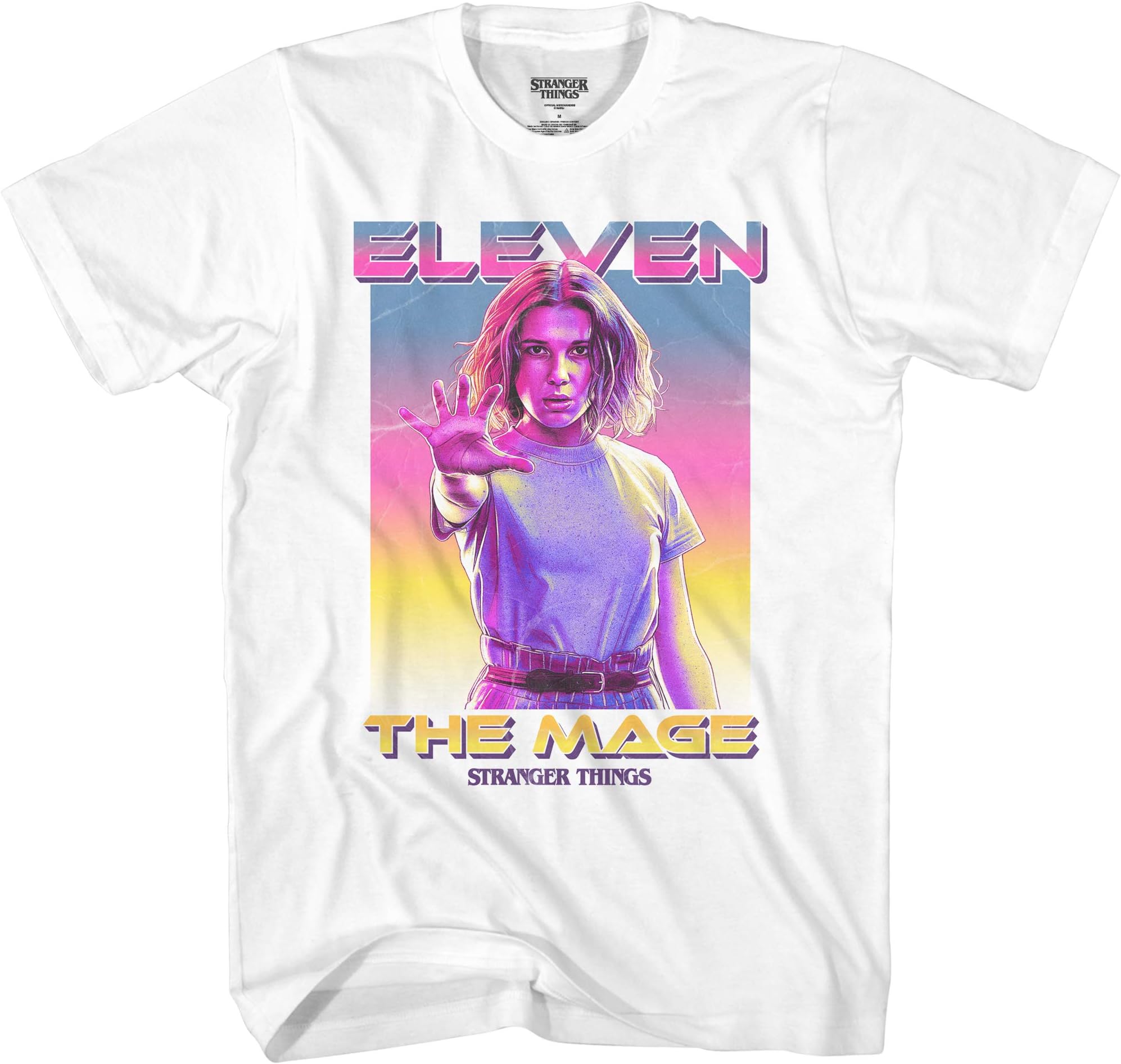 Mens Stranger Things Logo Shirt - Joyce Byers, Jim Hopper, Mike Wheeler & Eleven Tee Stranger Things T-Shirt