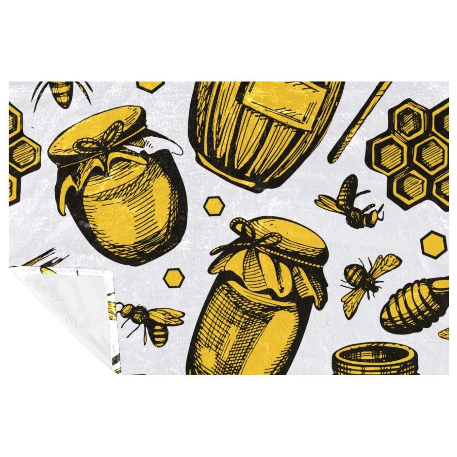 Couverture de pique-nique abeille : votre alliée camping et plage