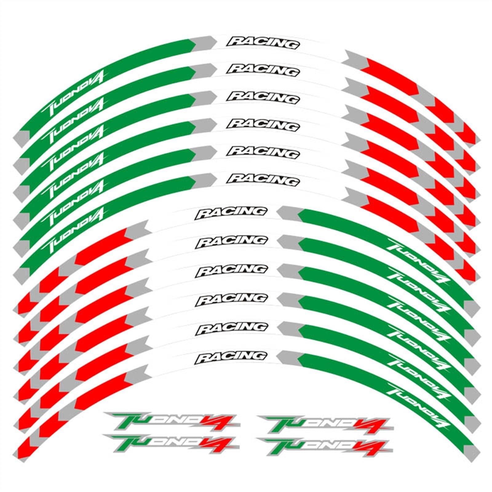 Motorcycle Wheel Decal Reflective Sticker for Aprilia Tuono V4 1100 RR Factory R APRC ABS