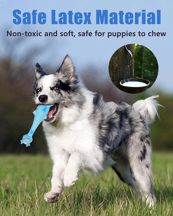 Juguetes para Perros Chirriantes de Látex, Pack de 2 Animales miniatura 3