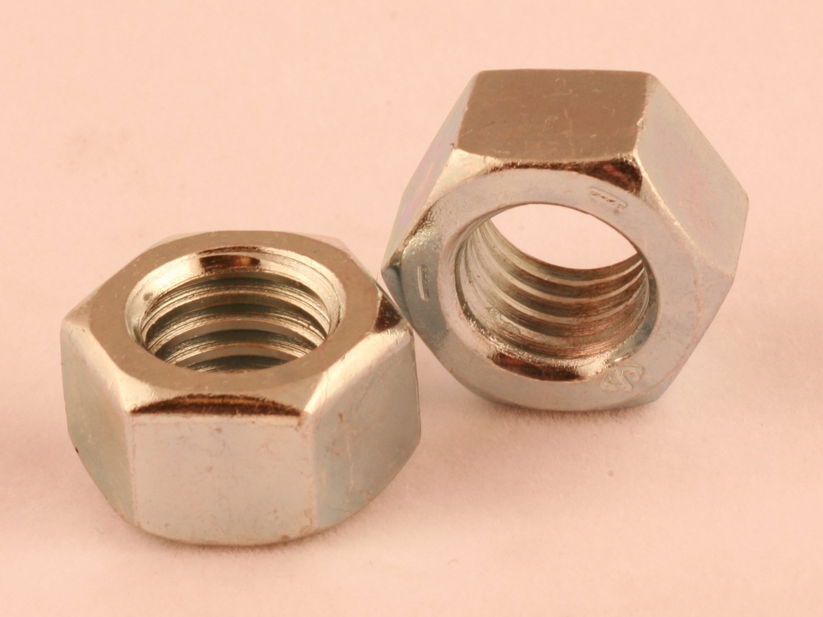 Zinc Plated UNF Hex Nuts - 7 Sizes (1/4" To 3/4") - Grade 1 Steel, BZP Finish