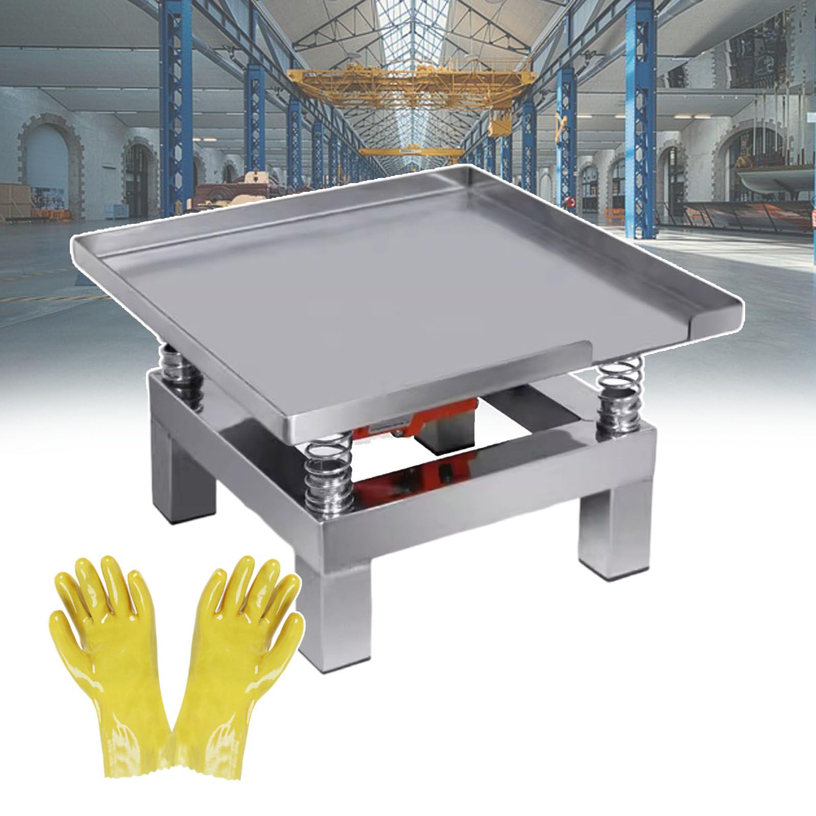smafoseedding Oscillatore Modello in Gesso, Tavola Vibrante in Cemento, con 5 Paia di Guanti Smerigliati, Frequenza di Vibrazione: 3000-3600 Volte/Min, da Utilizzare per Vibrare Cemento/Gesso,TypeB