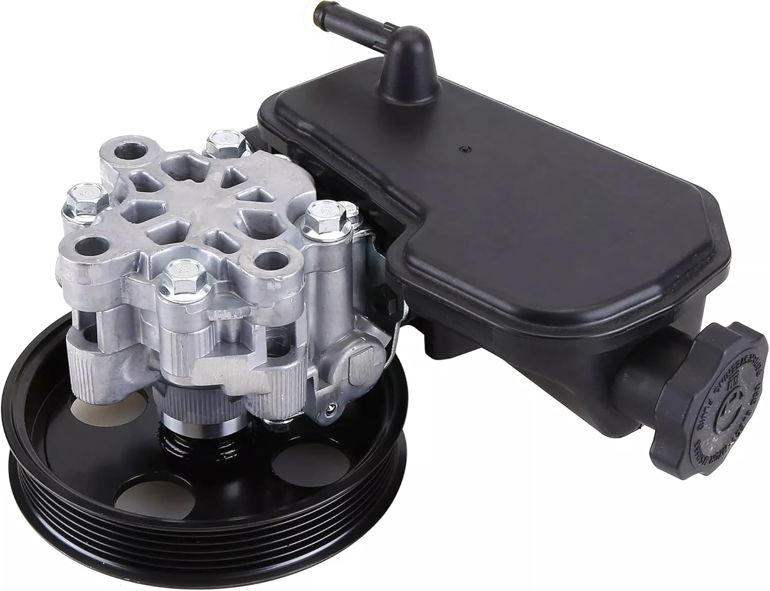 Power Steering Pump with Pulley Reservoir Compatible with Dodge Dakota 2005-2007 Replace 52855186AH, 52855186AE