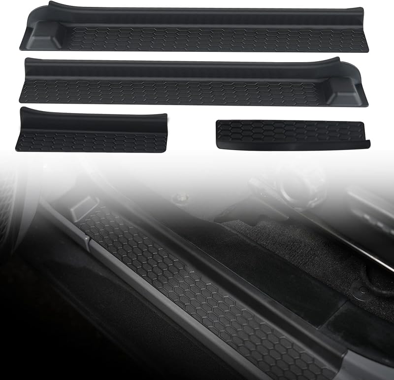 Protetor de Soleira de Porta para Jeep Wrangler JL JLU 4 Portas 2018–2026 e Gladiator JT 4 Portas 2020–2026 LitMiRaCle