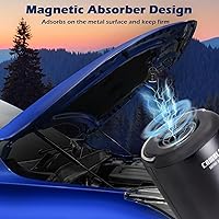 Vista 6 de CAMULAND Mini bomba de aire con diseño magnético, linterna de campamento, bomba eléctrica para inflables con batería de 1400 mAh recargable