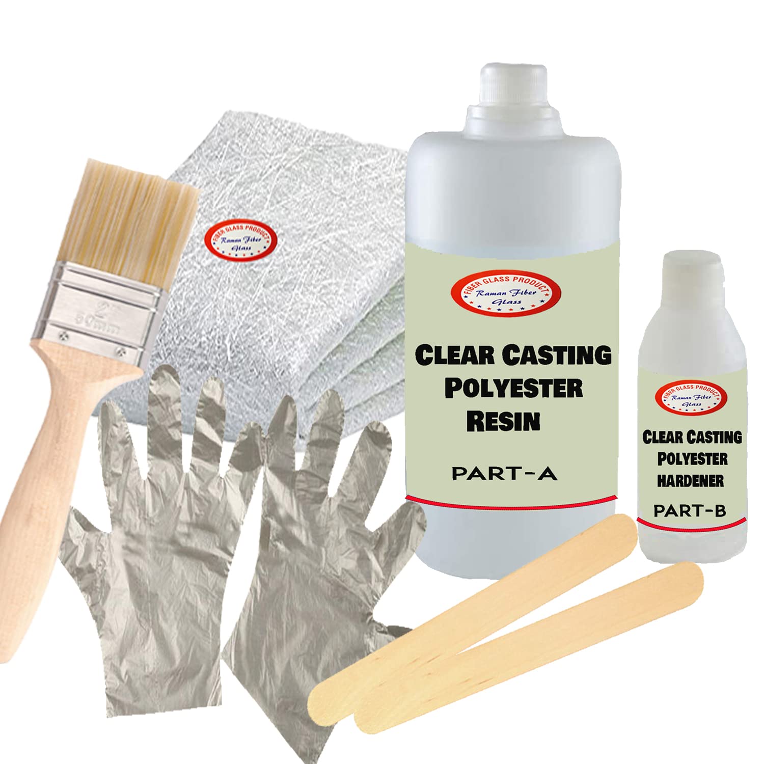 RAMAN FIBER GLASS Crystal Art Resin UV Resistant| Long- Lasting| Smooth Finish| All Surface| With Resin Kit (500) gm (B0B4DYN7JY) Amazon Price History, Amazon Price Tracker