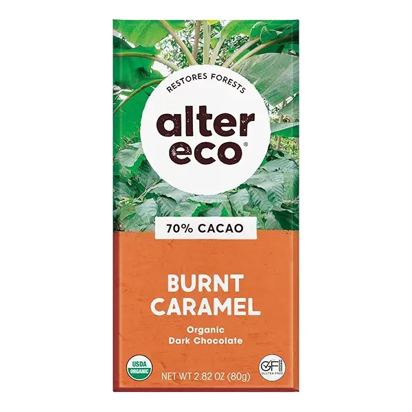 Alter Eco | Dark Chocolate Bars | Pure Dark Cocoa, Fair Trade, Organic, Non-GMO, Gluten Free (Burnt Caramel) 1