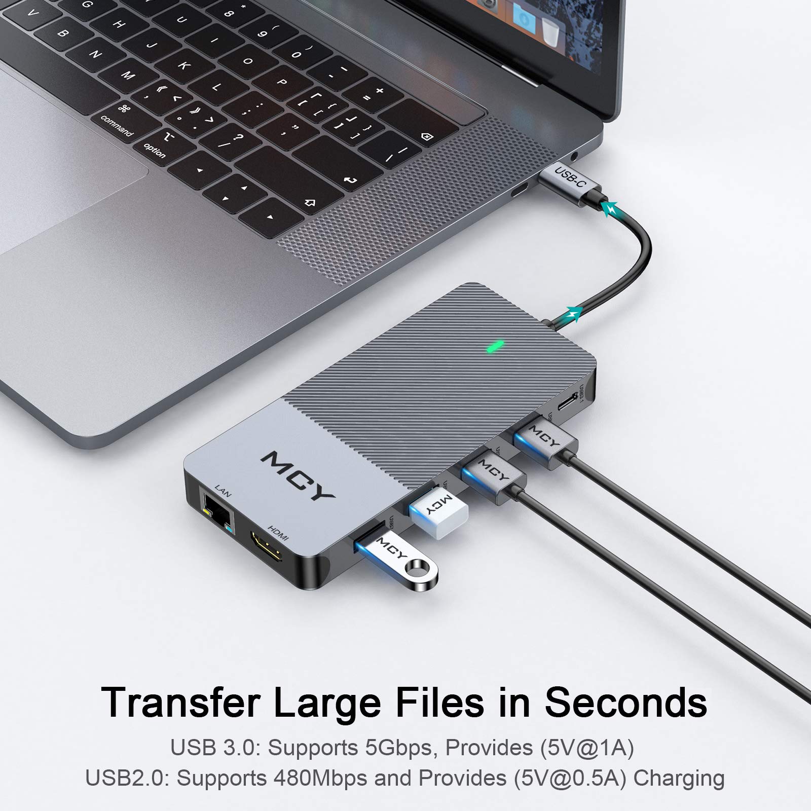 Docking Station, MCY 12in1 Triple Display USB C Docking Station Dual