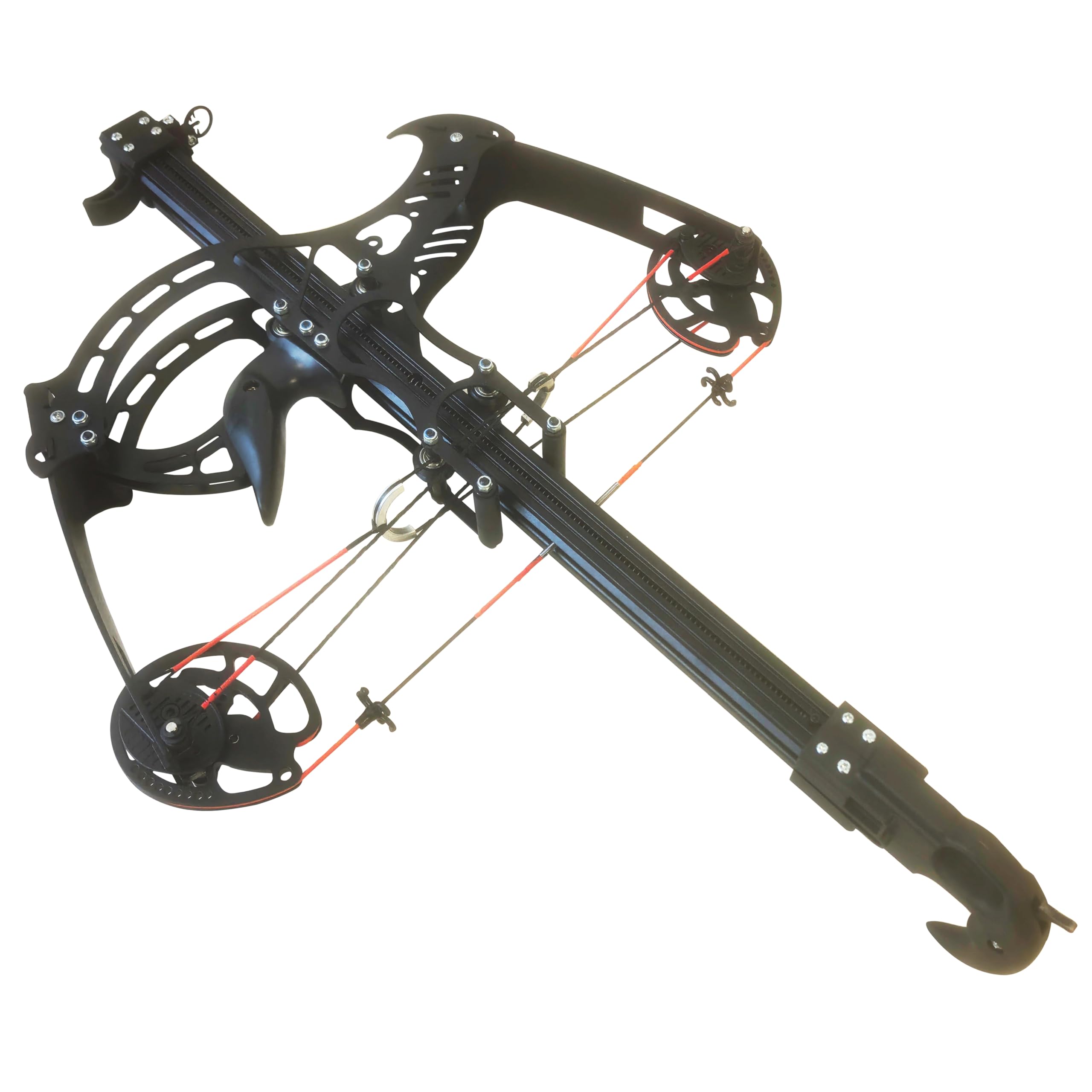 50 Burst Rapid Fire Ball Bearing Compound Bow, 40 LBS Draw Weight 330+FPS Hunting Slingshot Rifle Shoots Steel Balls, Heavy Sling Shot Bow for Adults.