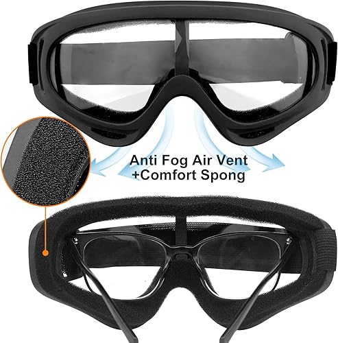 Miniatura 4 de Casco de Airsoft, casco táctico negro, malla de máscara de Airsoft, máscara de pasamontañas elástica, gafas antivaho Airsoft, protección táctica