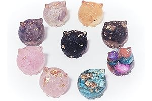 9-Piece Mini Owl Natural Stone Decor