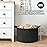 Goodpick Blanket Basket 19.7\'\' x 12.6\'\', Woven Storage Baskets, Cotton Rope Toy Storage for Kids, Home Decor for Living Room, 65L Black