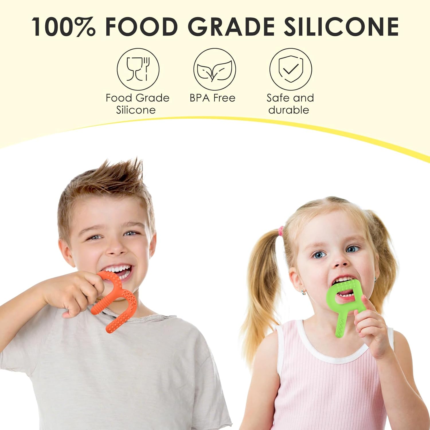 ERKOON Sensory Chew Toys for Autistic Children, 2 Pack Silicone Chewy Tube Oral Motor Tools for Sensory Kids with Autism, Biting, ADHD, SPD, Chewies with Special Needs, Teething Sticks Toys