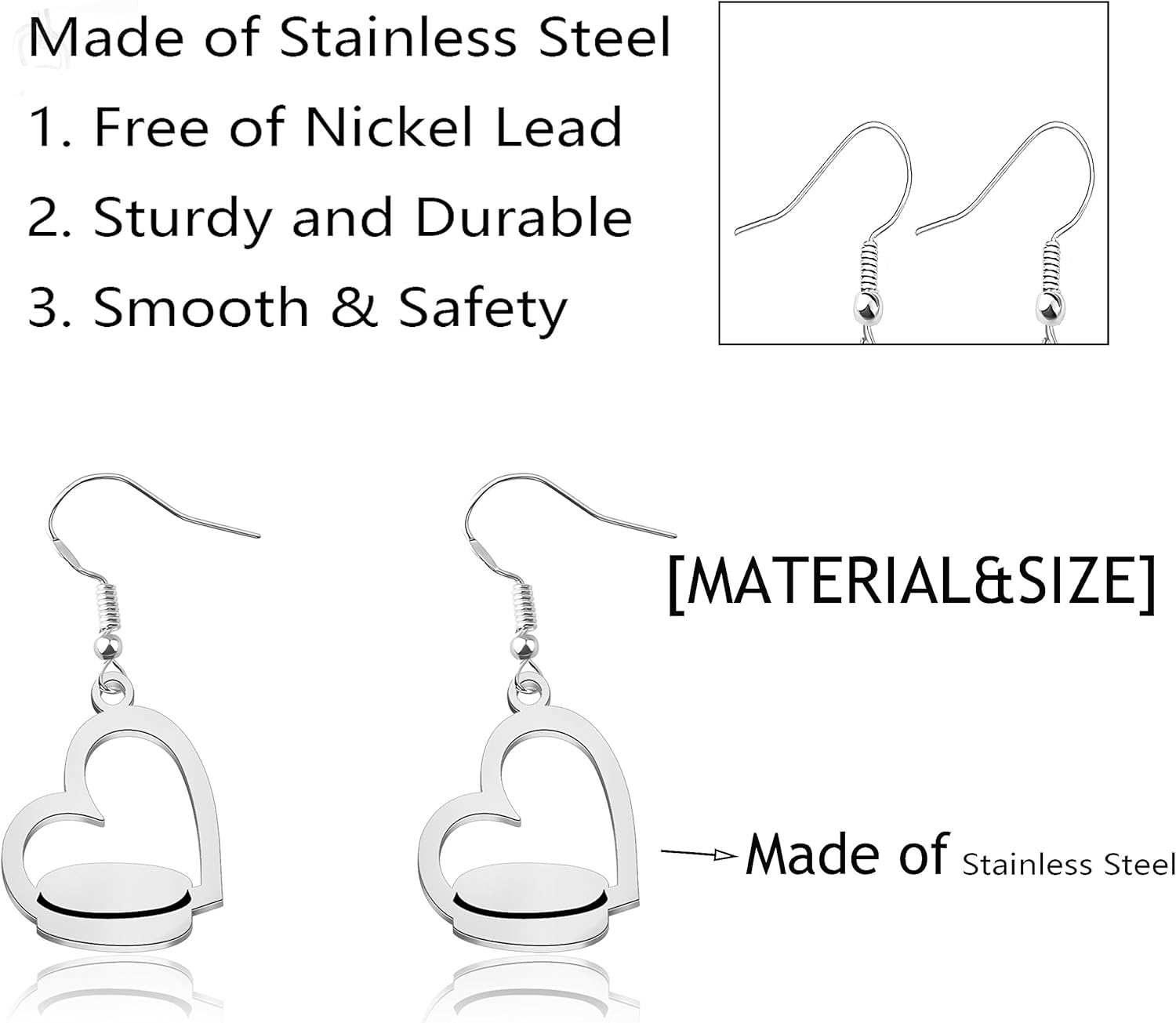 Hockey Earrings Ice Hockey Lover Gift Field Hockey Gifts for Players Team Hockey Jewelry Earrings for Her - Image 4