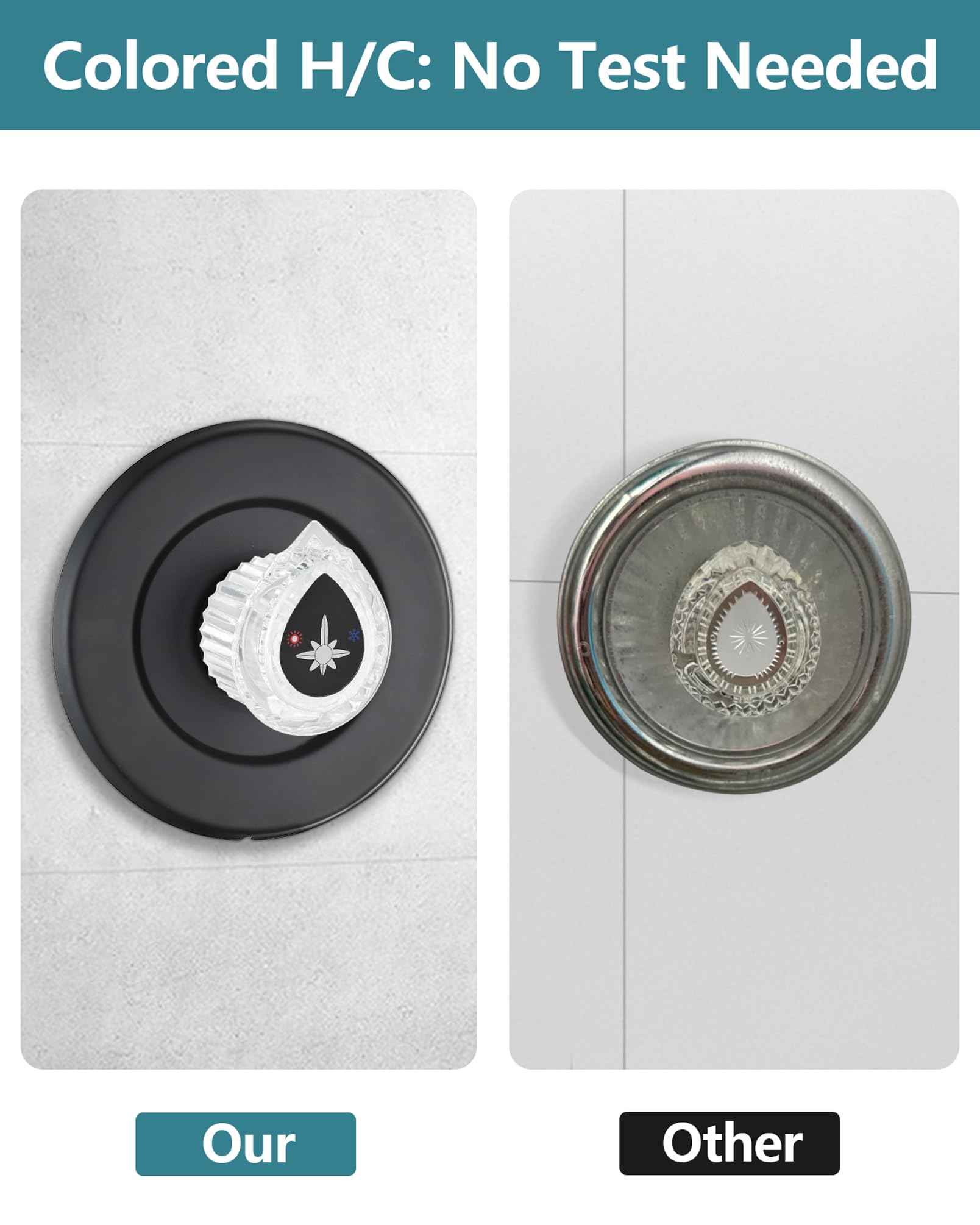 Moen Chateau 96796 Replacement Shower Knob Handle Kit – One-Handle Tub & Shower, Matte Black