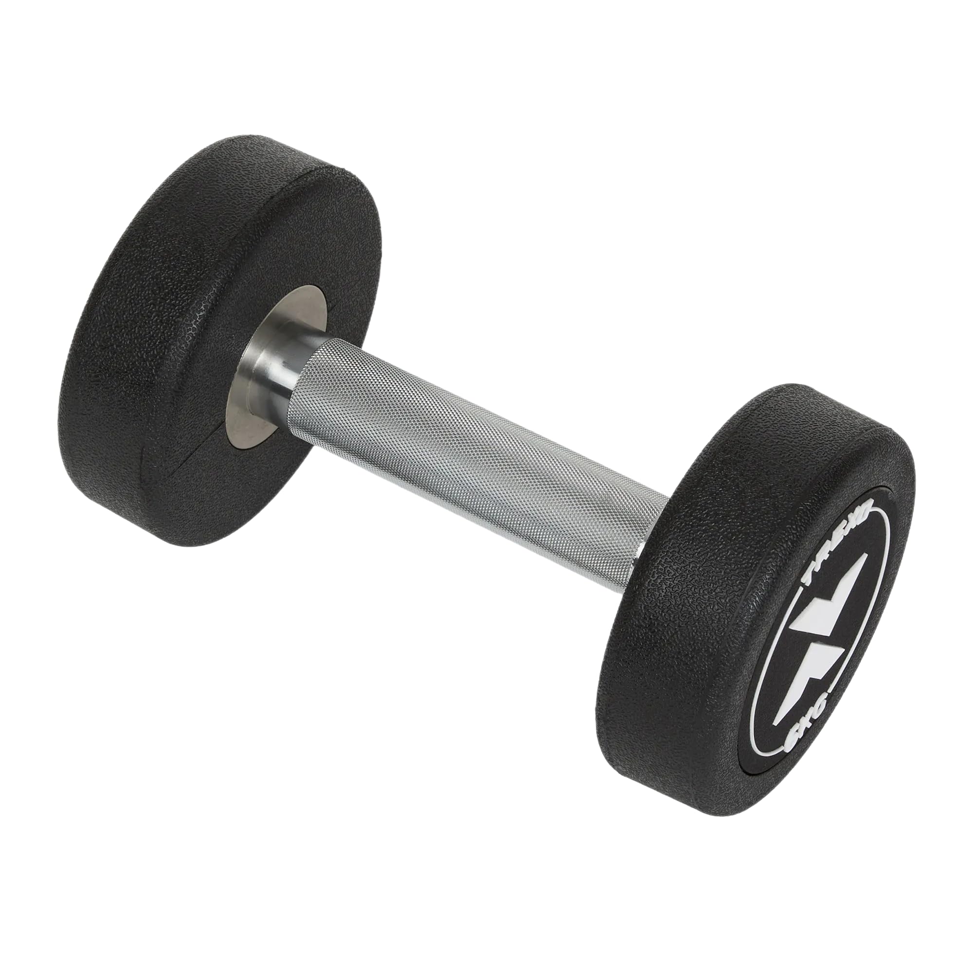Manubrio professionale in ghisa con rivestimento in gomma, impugnatura ergonomica antiscivolo, disponibile singolarmente, per allenamento di forza, palestra a casa e crossfit