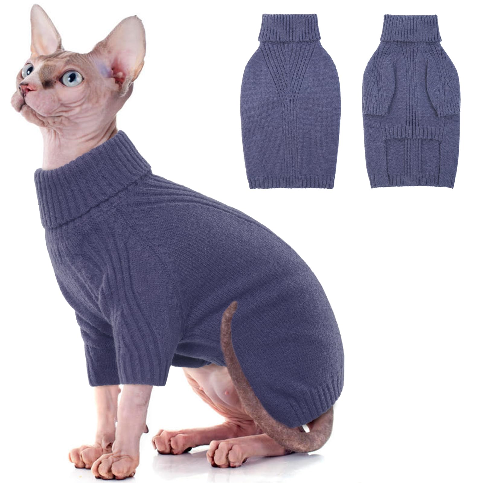 IECOii Maglione per cani,maglione dolcevita per cani per Natale,caldo maglioni per cani di taglia piccola media grande e gatti,Felpe per cani autunno inverno per Chihuahua, Bulldog francese,Labrador