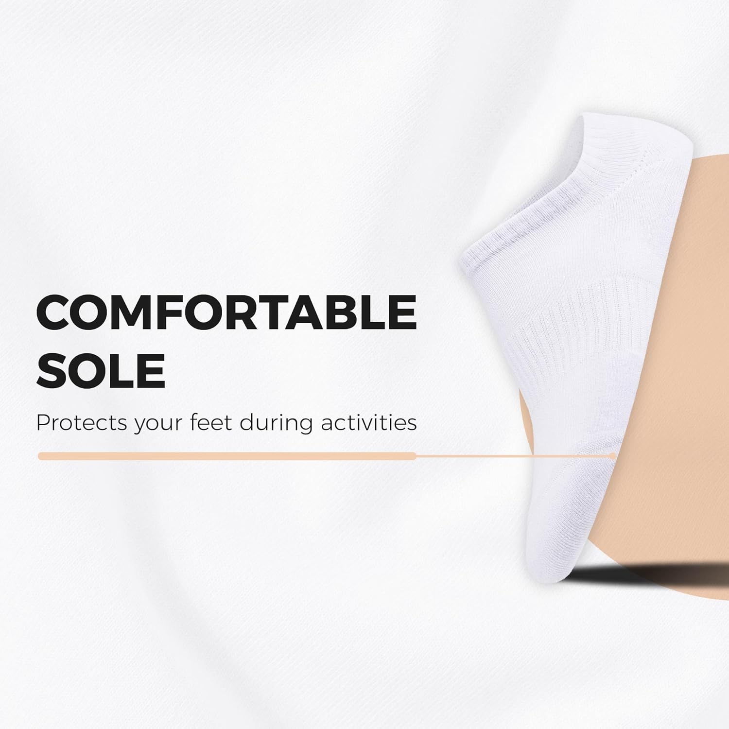 Cotton Low Cut Ankle No Show Socks With Smooth Toe Seam and Cushion - Casual Athletic Socks- for Men and Women- 4 Pack