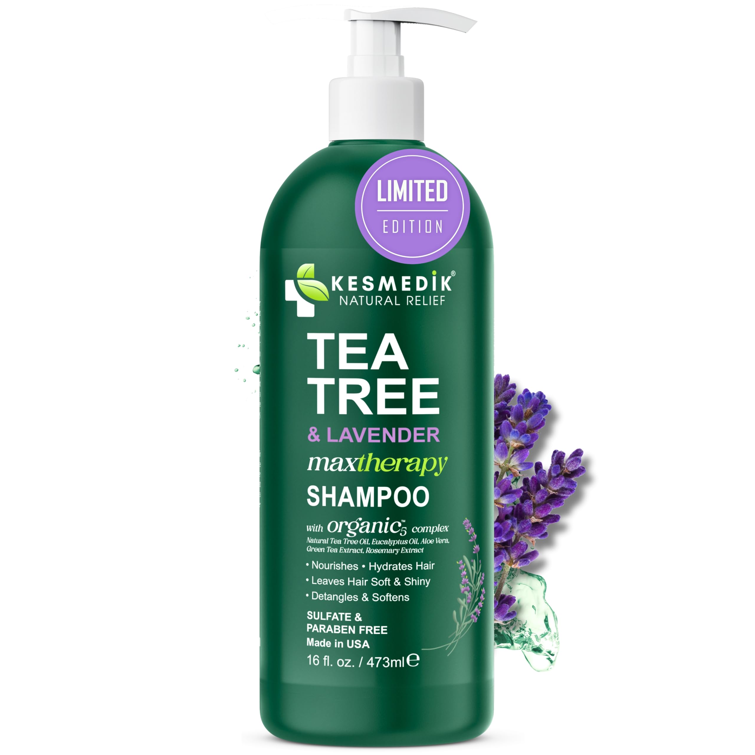 KESMEDIK Tea Tree Lavender Shampoo