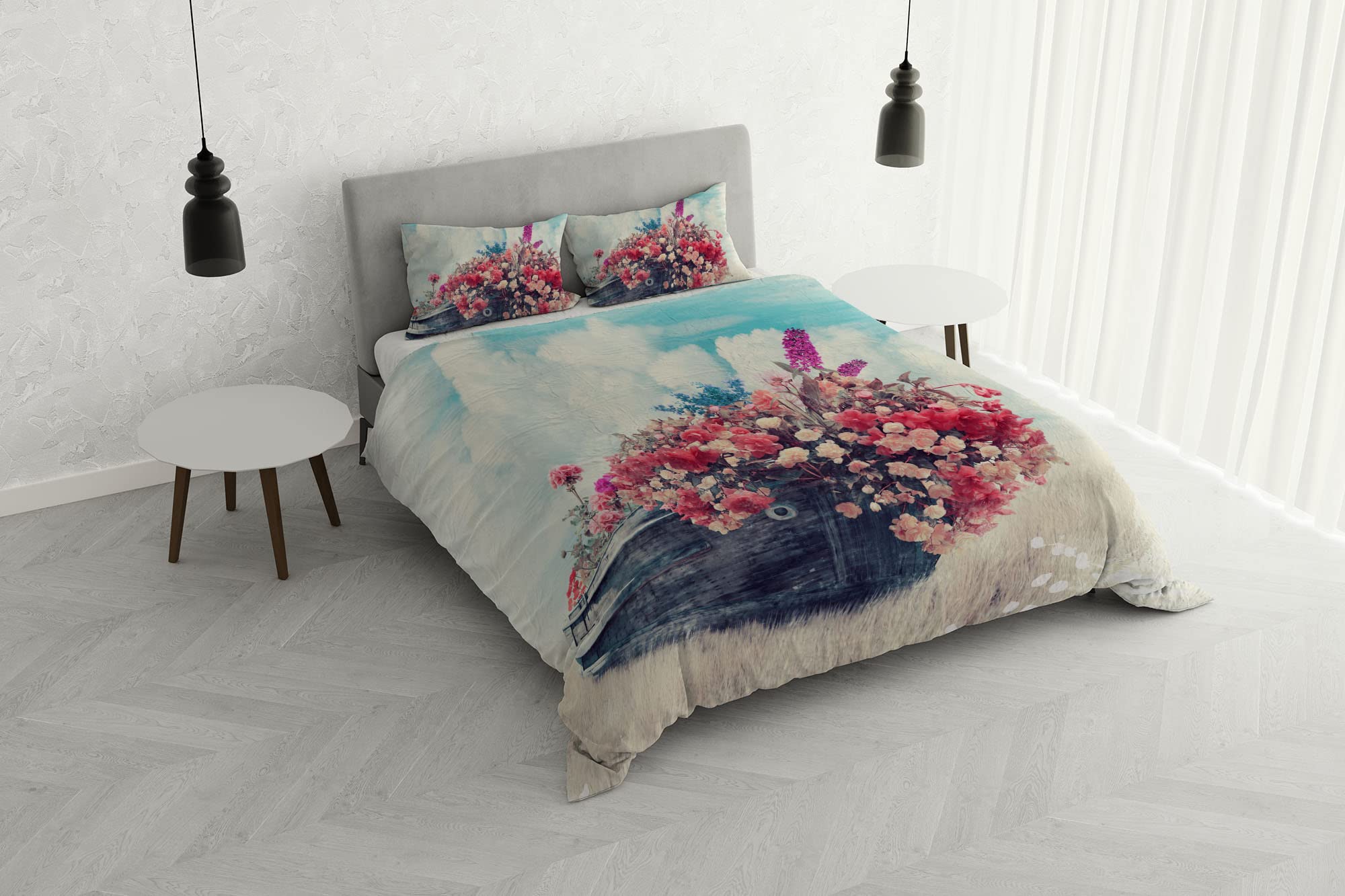 Italian Bed Linen SOGNI D'AUTORE Duvet Cover Set 100% Cotton, SD-17, Double, Doble - Image 2