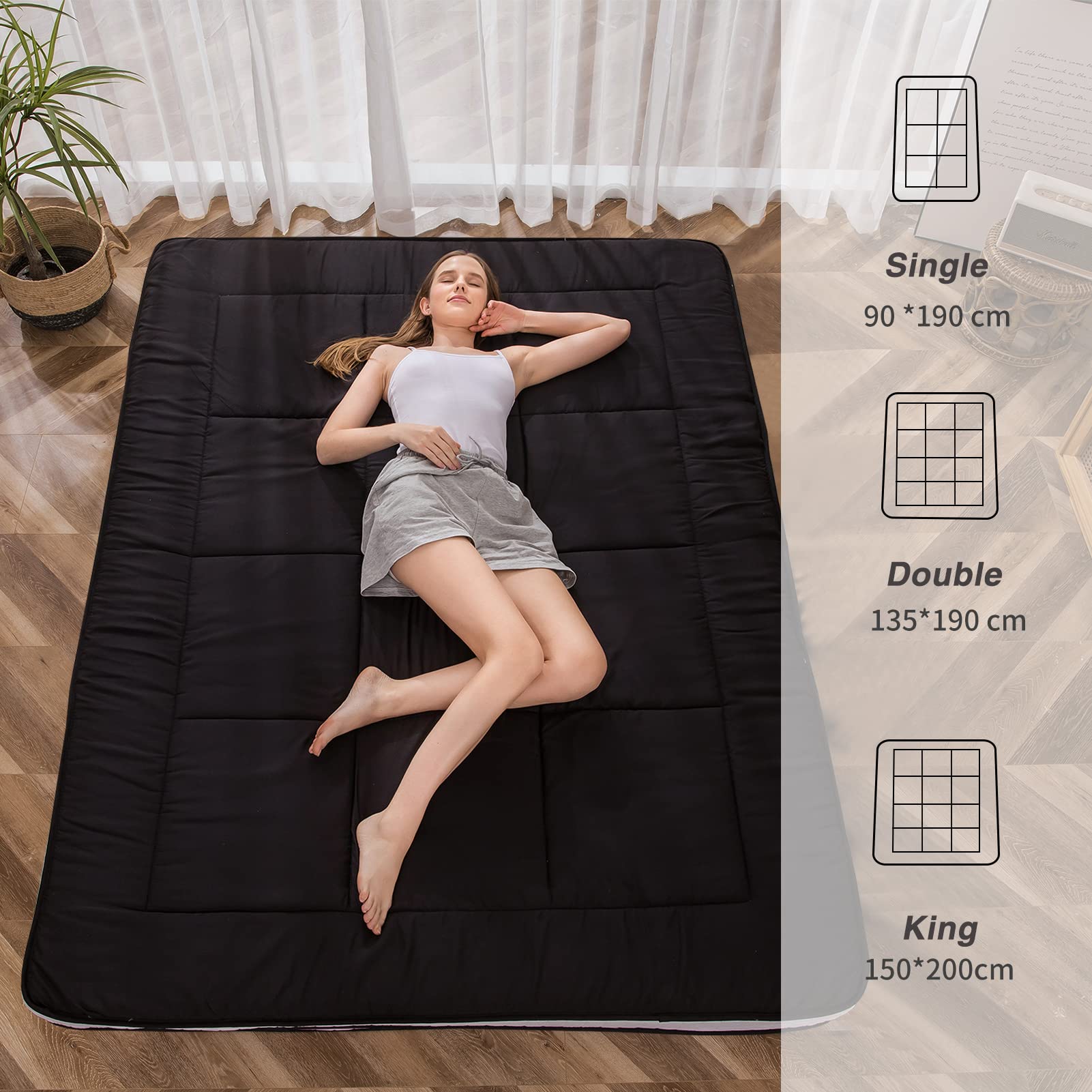 Matras Zachte Futon Matras Gewatteerde Japanse Vloer