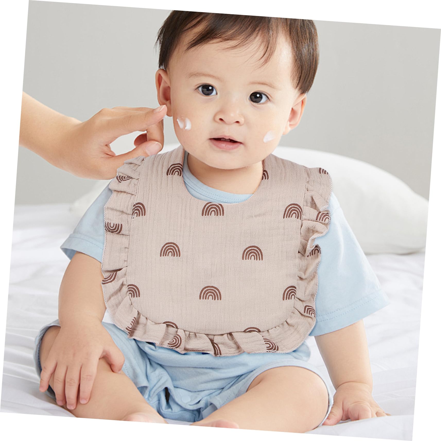 GALPADA 12pezzi Bavaglini Muslin Per Assorbenti e Morbidi Per e Sbavature Chiusura Colori e Adorabili Per Nuove Mamme