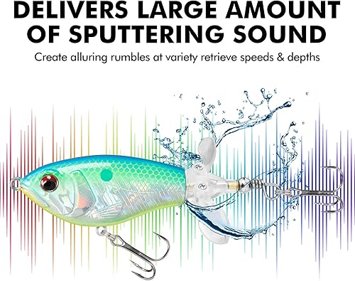 Miniatura 5 de TRUSCEND PoPobait con ganchos BKK, señuelos de pesca para lubina, lucio, lucio, perca almizclada, señuelo flotante para agua dulce o salada,